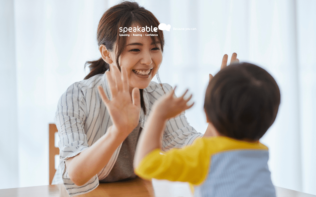 Parent and child reflecting together on achievements from the term.